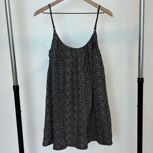 Nasty Gal Spaghetti Strap Black Polka Dot Dress Size 8